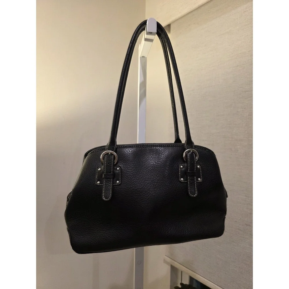 Croft‎ & Barrel Black Shoulder Bag Faux Leather Purse Y2K Style Preppy